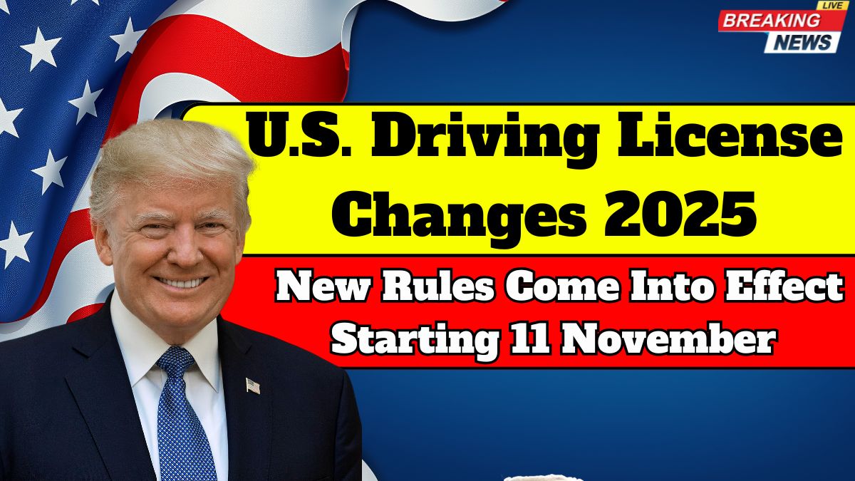 U.S. Driving License Changes 2025: New Rules Come Into Effect Starting 11 November